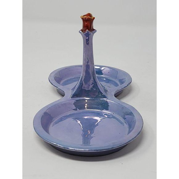 Vintage Porcelain‎ Hand Painted Made In Japan Salt & Pepper Shaker Tray Blue - Picture 3 of 10